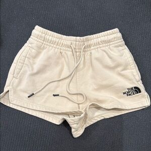 The North Face Cream Athletic Shorts Relaxed Fit